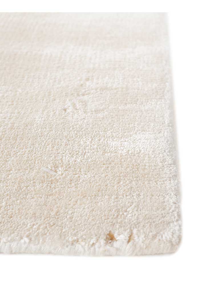 basis ivory viscose hand loom Rug - Corner